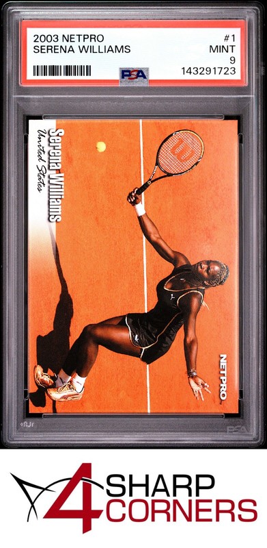 2003 NETPRO #1 SERENA WILLIAMS RC PSA 9