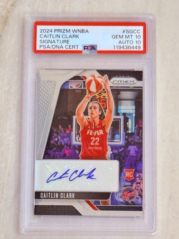 2024 Panini Prizm WNBA Caitlin Clark Signature #SG-CC PSA 10 Auto 10