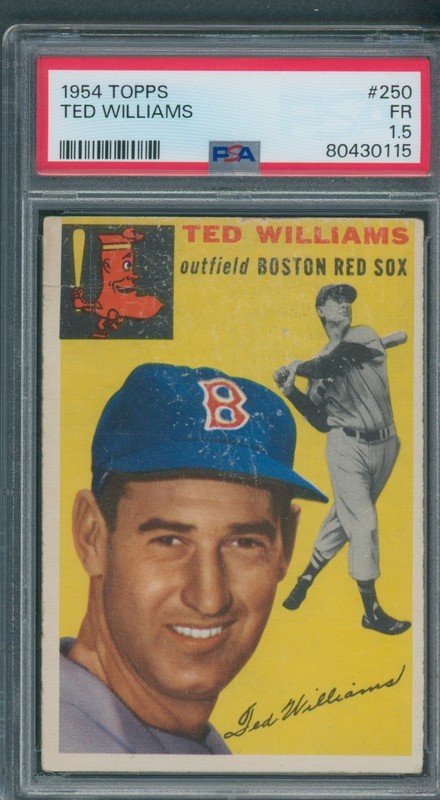 1954 Topps #250 Ted Williams PSA FR 1.5 *0115