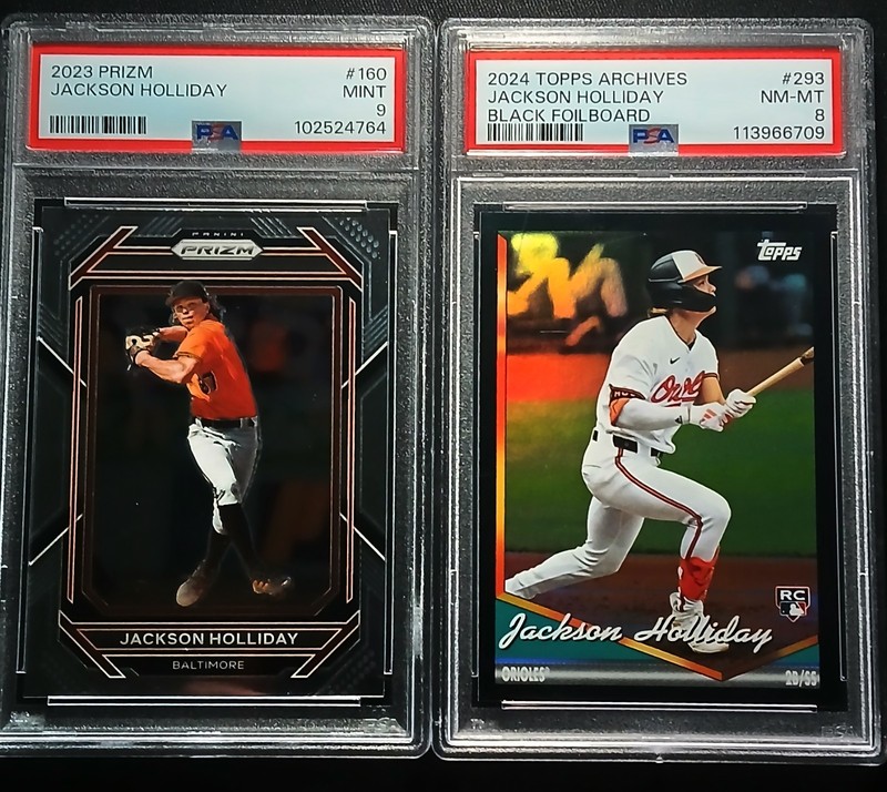 Jackson Holliday Rookie Cards RC (2 Cards) PSA Graded