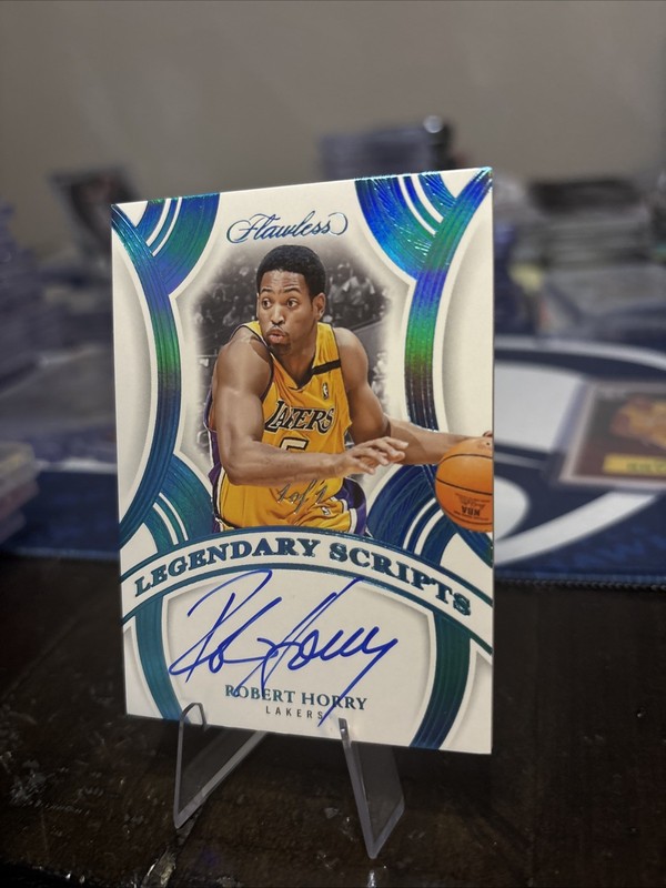2024-25 Panini Flawless Legendary Scripts Robert Horry Auto 1/1 LA Lakers view 2