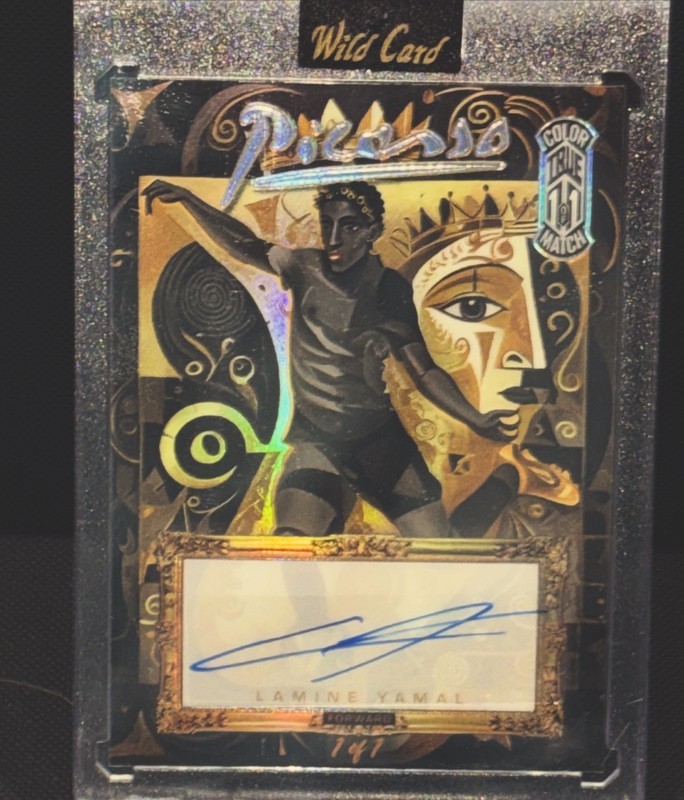 Lamine Yamal Auto Picasso True 1/1 Color Match Case Hit Soccer Rookie 1 Of 1