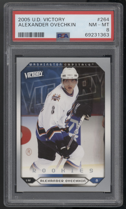 2005-06 Upper Deck Victory #264 - Alex Ovechkin - Rookie PSA 8