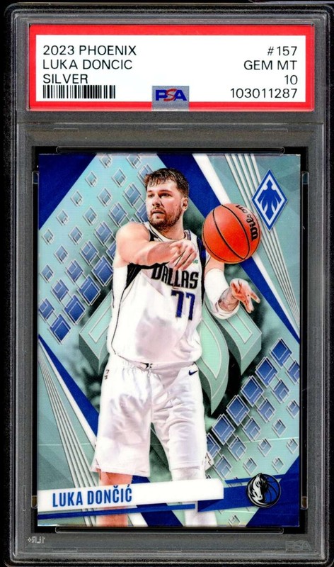 Luka Doncic Card 2023-24 Phoenix Silver #157 PSA 10