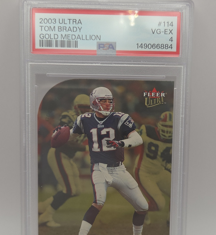 2003 Fleer Ultra Tom Brady Gold Medallion #114 PSA 4 Patriots