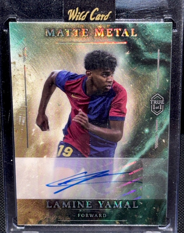 Lamine Yamal True 1/1 Auto Case Hit Barcelona World Cup Soccer Card Spain 1 Of 1