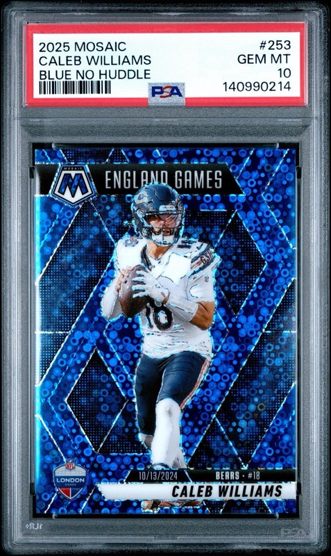 *POP 2* Panini Mosaic Caleb Williams No Huddle Mosaic Prizm /99 PSA 10 Bears