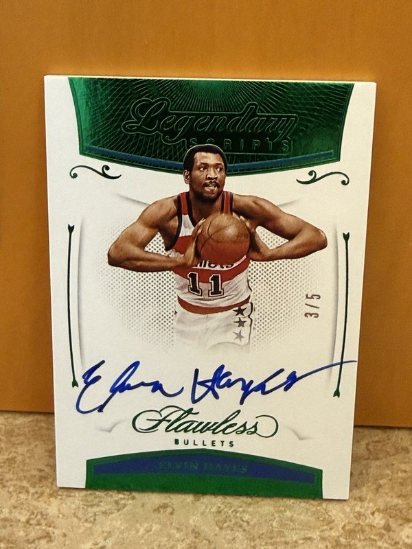 2020-21 Panini Flawless Legendary Scripts Elvin Hayes Emerald auto #3/5 #LEG-ELV