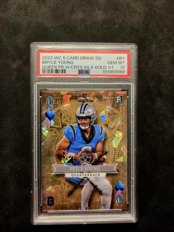 2023 Wild Card 5 Card Draw Bryce Young 1/1 PSA 10 Gem Mint Rookie RC