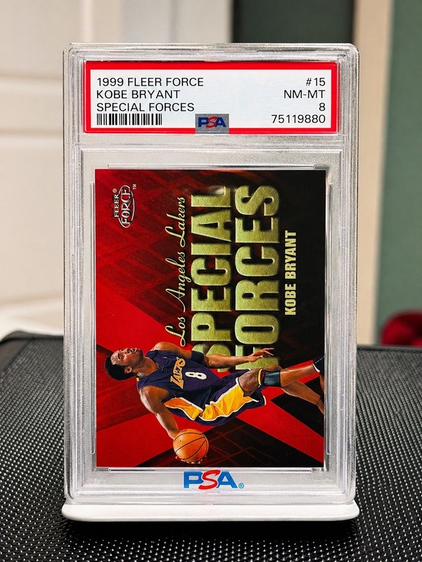 1999 Fleer Force Kobe Bryant #15 Lakers HOF PSA 8