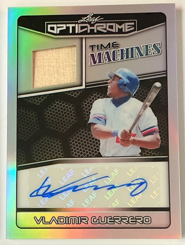 2025 Leaf Optichrome Vladimir Guerrero Auto Autograph Bat Prism Silver #d 1/1