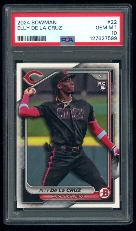 2024 Bowman #22 Elly De La Cruz RC Rookie PSA 10 Gem Mint REDS