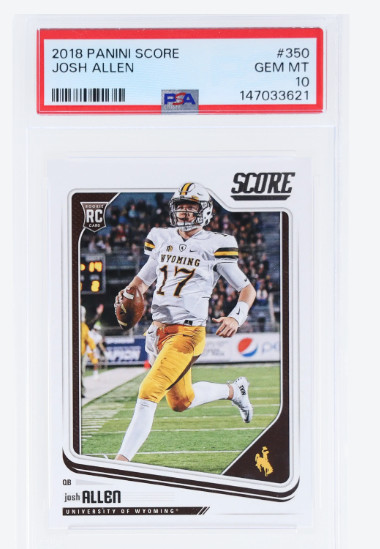 2018 Panini Score #350 Josh Allen RC Rookie Gem Mint PSA 10