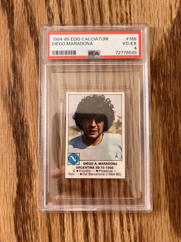 1984 EDIS CALCIATORI #166 DIEGO MARADONA PSA 4