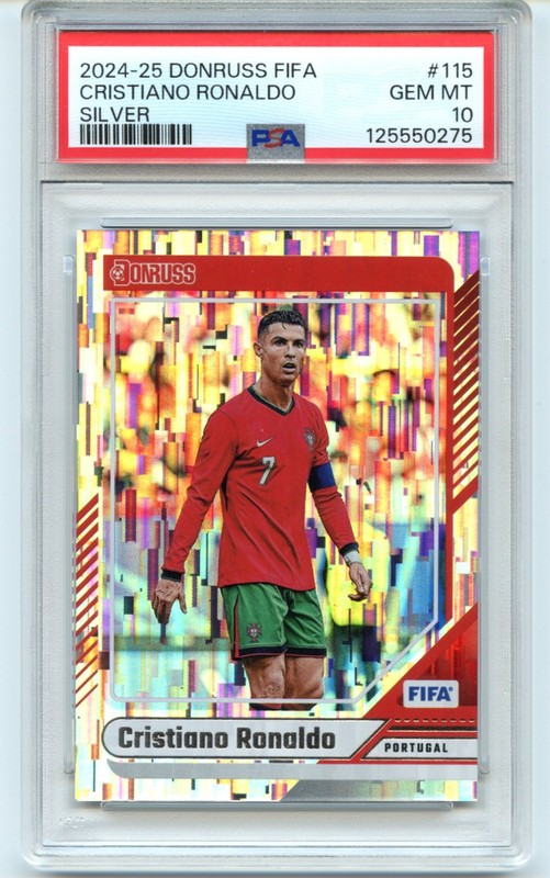 24-25 Donruss FIFA Silver #115 Cristiano Ronaldo Portugal Gem Mint PSA 10