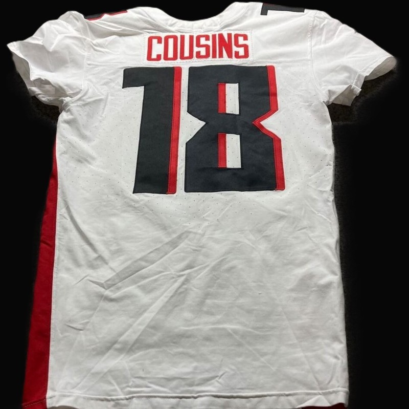 Kirk Cousins GAME WORN 💪 11/09/25 Atlanta Falcons Jersey vs Colts 🌍Inc PSA COA