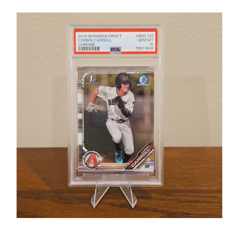 Bowman 2019 Draft Chrome 1st Bowman Corbin Carroll #BDC-125 PSA 10 Dbacks