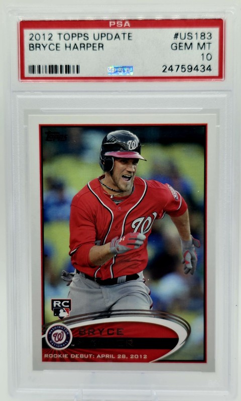Bryce Harper, Rookie Card (RC), 2012 Topps Update #US183, PSA 10 GEM MINT