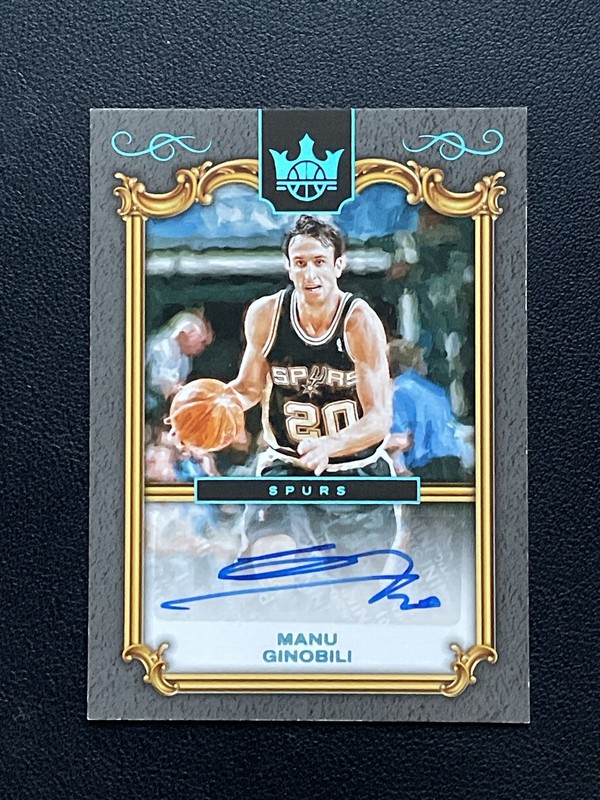 2024-25 Panini Court Kings Legacy Portrait Auto 1/1 Platinum Manu Ginobili