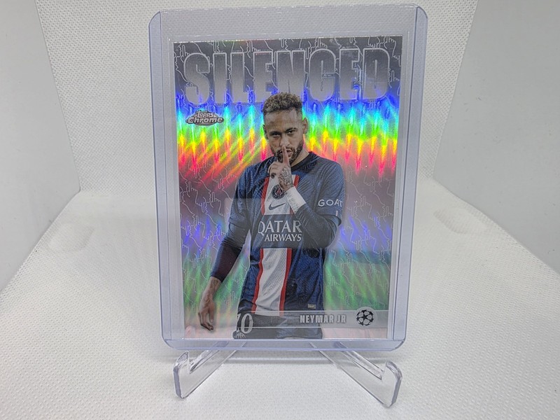 2025-26 Topps Chrome UEFA SILENCED Neymar Jr, Paris Saint-Germain