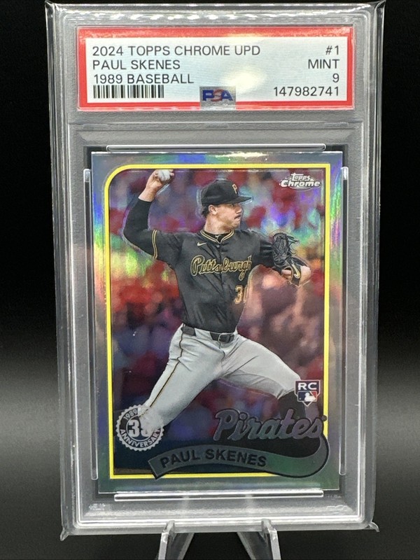 Topps Chrome Update 1989 Paul Skenes Rookie #89CU-1 PSA 9 Pittsburgh Pirates