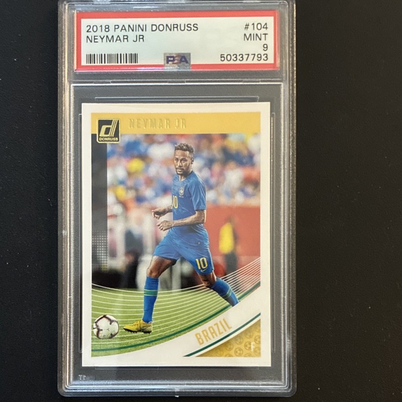 Panini Donruss 2018-19 Neymar Jr #104 Brazil PSA 9 Graded Soccer Card