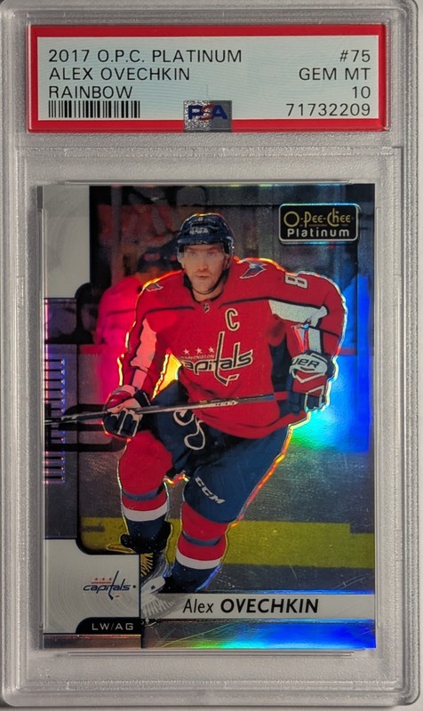 2017 OPC O-Pee-Chee Platinum Alex Ovechkin #75 Rainbow PSA 10