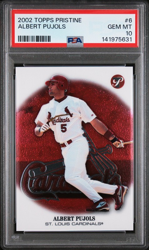 2002 Topps Pristine #6 Albert Pujols PSA 10 view 1