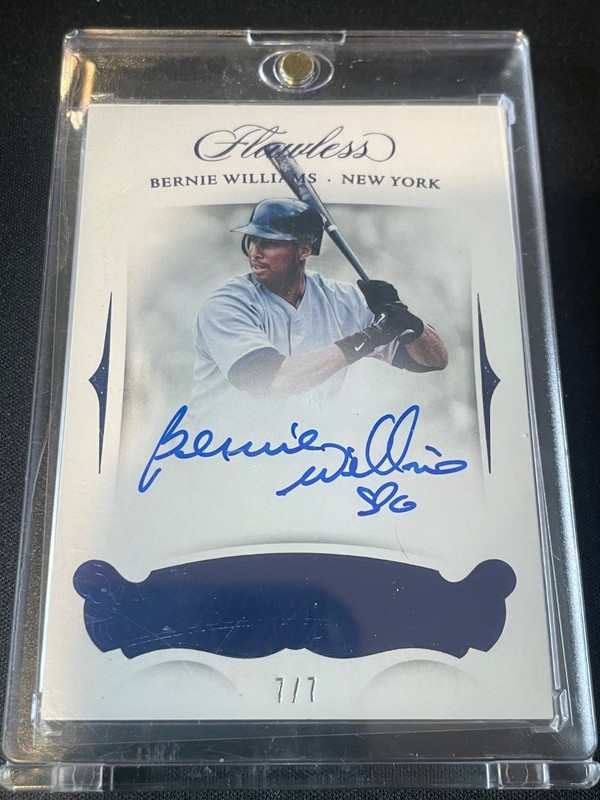 2018 Panini Flawless Baseball Bernie Williams Diamond Auto /7 #FS-BW
