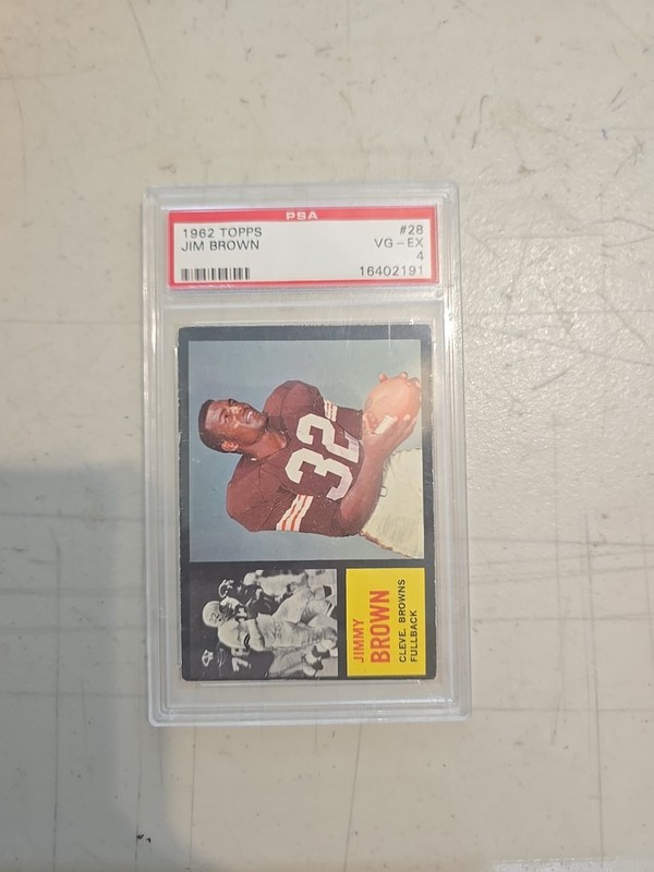 1962 Topps Jim Brown PSA 4