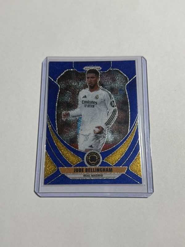2025 Panini Prizm Club World Cup Jude Bellingham Blue Glitter /149 - Real Madrid