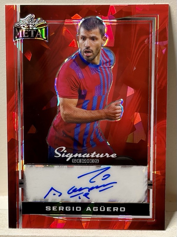 Sergio Aguero Leaf Metal Auto BA-SA1 Red 1/1