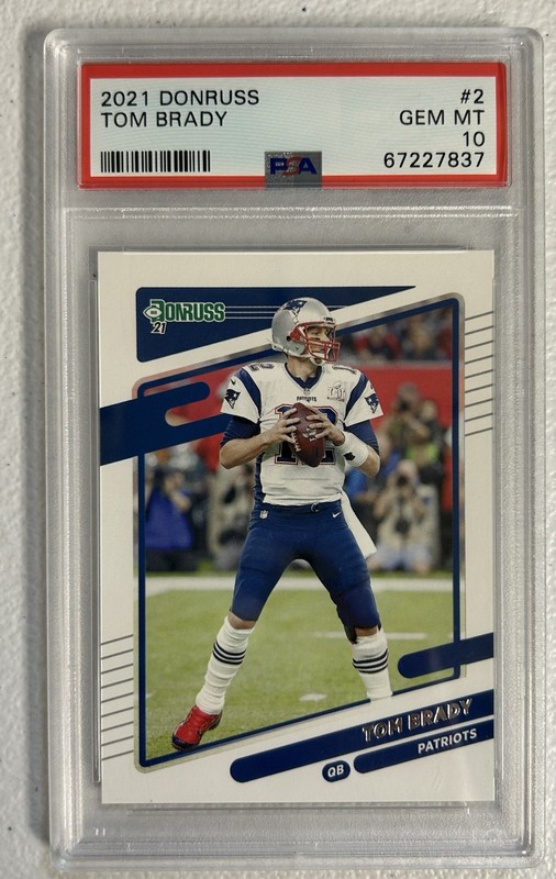 MA6 2021 PANINI DONRUSS #2 TOM BRADY PATRIOTS PSA 10