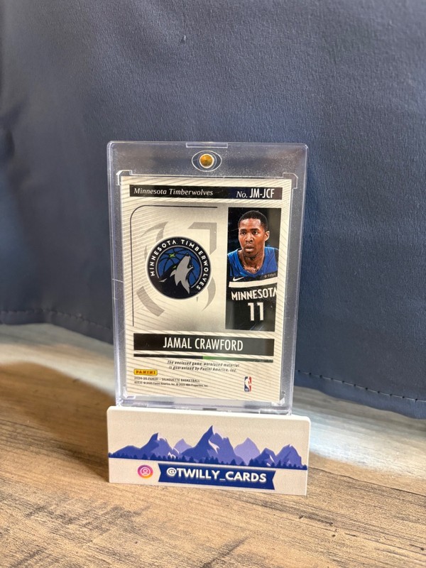 2025 Panini Silhouette- Jamal Crawford Patch /10 Game Used Logoman view 2