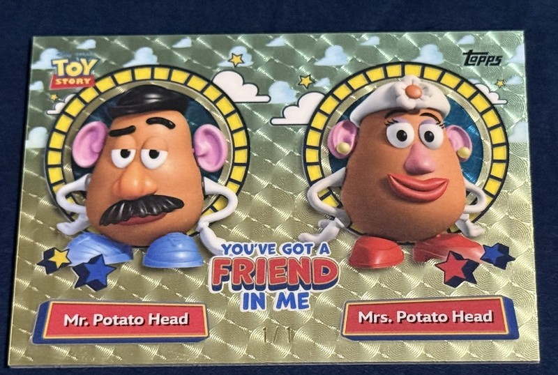 TOPPS TOY STORY 30th SUPERFRACTOR MR AND MRS POTATO HEAD FRIEND IN ME🔥 1/1