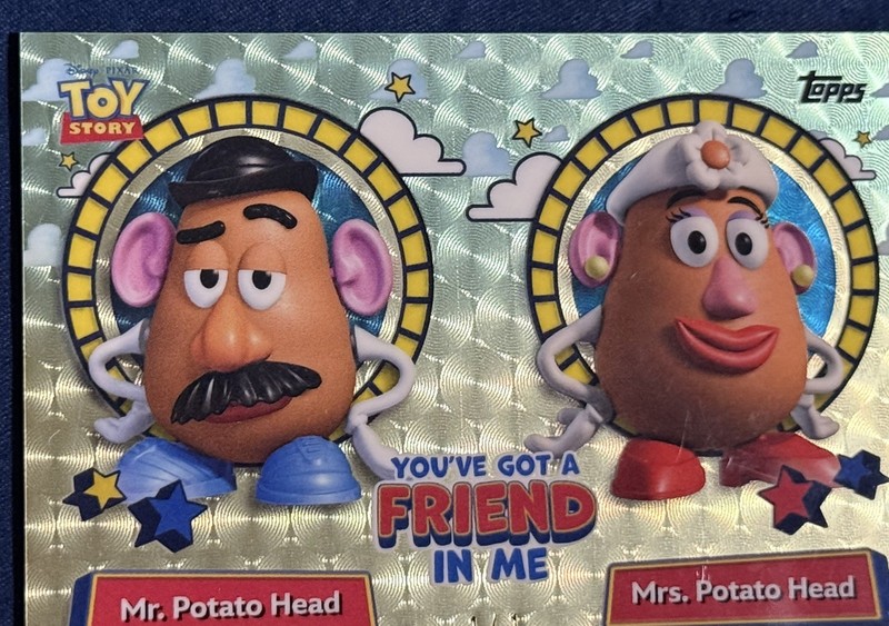TOPPS TOY STORY 30th SUPERFRACTOR MR AND MRS POTATO HEAD FRIEND IN ME🔥 1/1 view 2