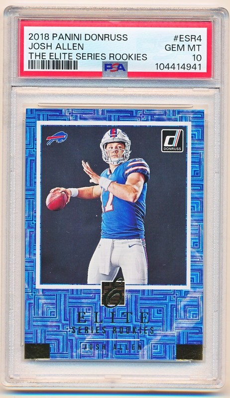 2018 Panini Donruss - The Elite Series Rookies Josh Allen #ESR-4 (RC) GEM MT 10