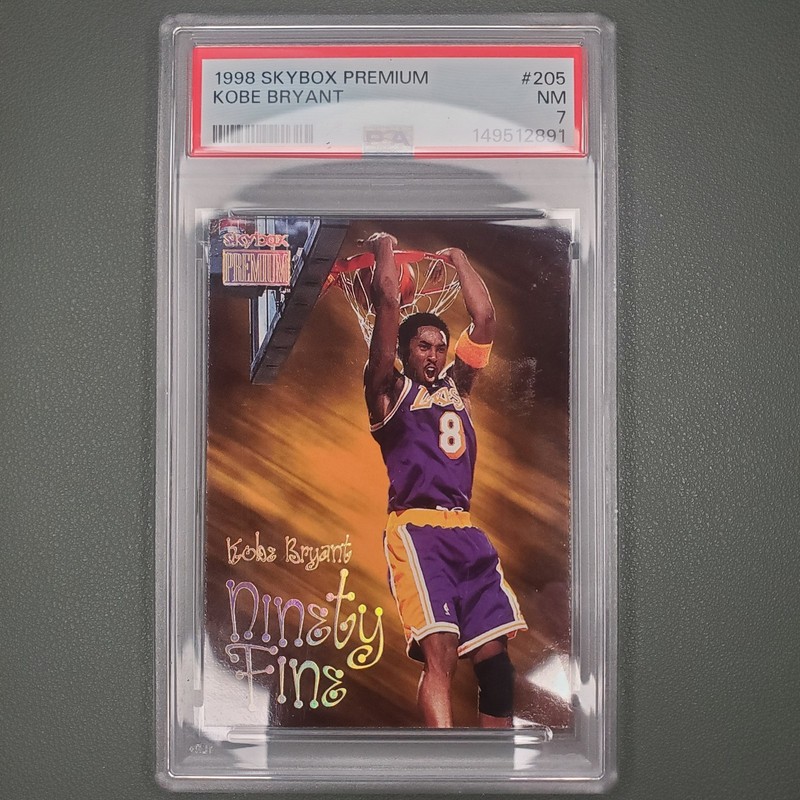SkyBox 1998 Premium Kobe Bryant Dynasty Fine #205 Lakers NBA Card PSA 7