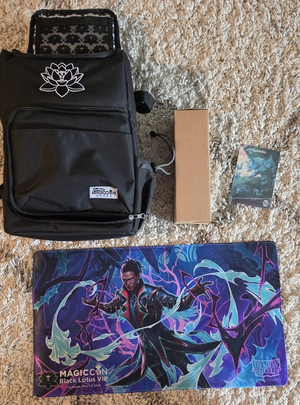 MTG MagicCon Vegas 2026 Black Lotus VIP Backpack, Playmat, Water Bottle And More