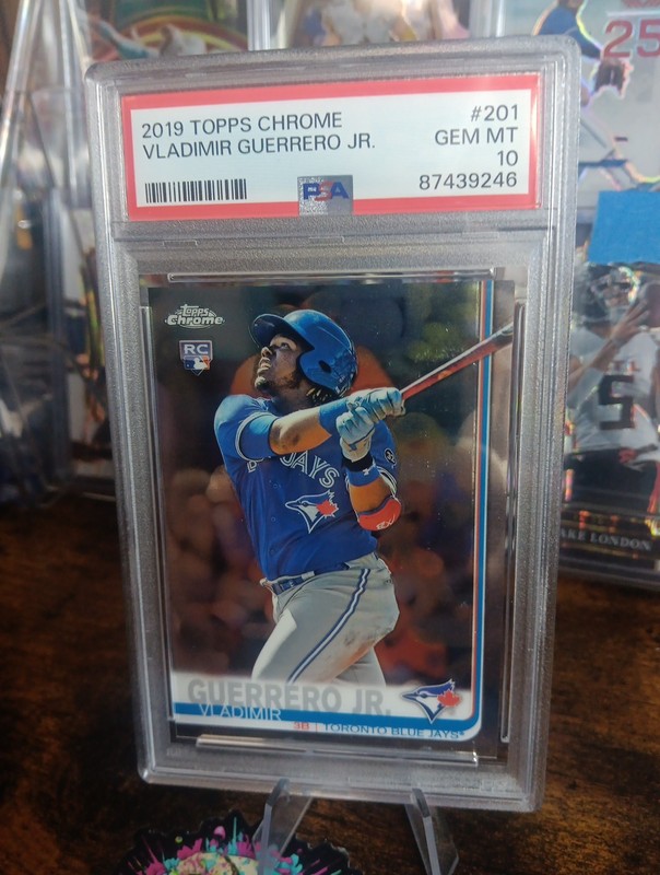 2019 Topps Chrome - Vladimir Guerrero Jr. #201 (RC) Psa 10 GEM Blue Jays