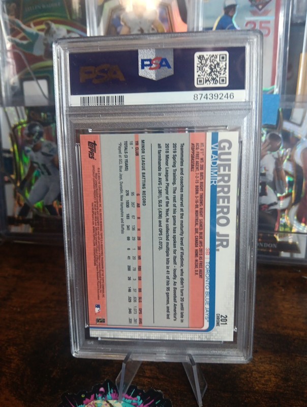 2019 Topps Chrome - Vladimir Guerrero Jr. #201 (RC) Psa 10 GEM Blue Jays view 2