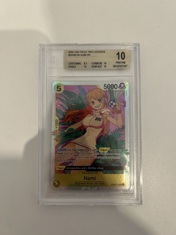 Nami OP08-106 Two Legends Foil BGS 10 SR