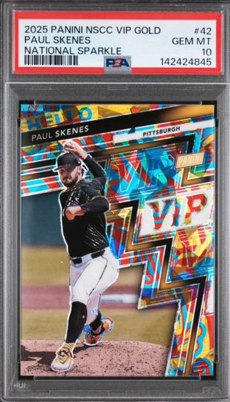 2025 PANINI NSCC VIP GOLD #42 PAUL SKENES NATIONAL SPARKLE PSA GEM MT 10