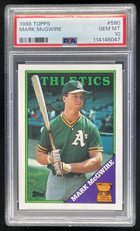 1988 Topps #580 Mark McGwire PSA 10