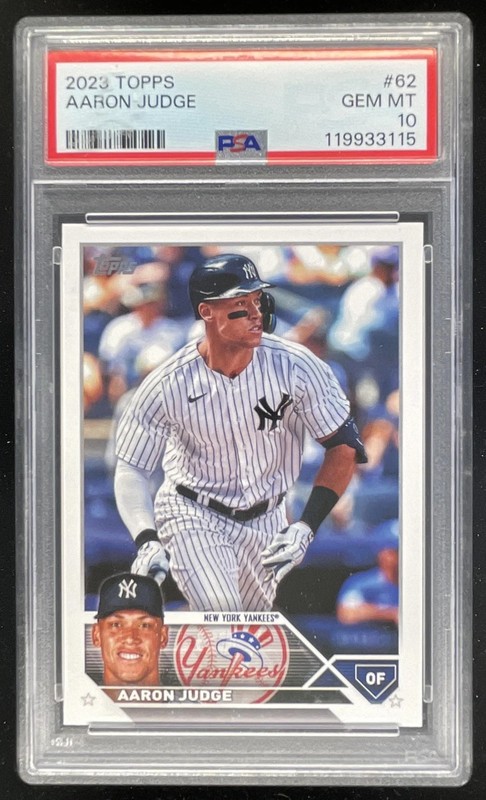 2023 Topps #62 Aaron Judge PSA 10