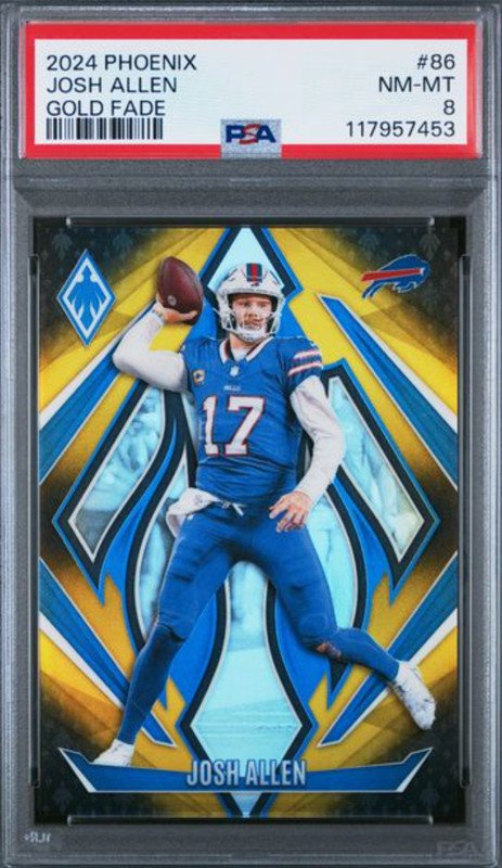2024 PHOENIX #86 JOSH ALLEN GOLD FADE PSA NM-MT 8