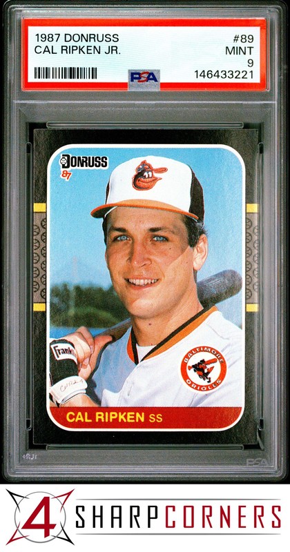 1987 DONRUSS #89 CAL RIPKEN JR. ORIOLES HOF PSA 9