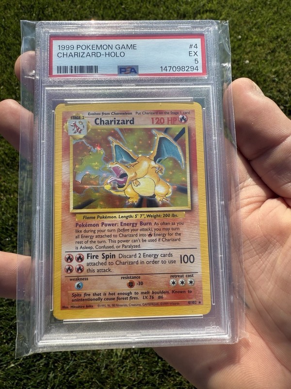 1999 POKEMON GAME #4 CHARIZARD-HOLO PSA 5