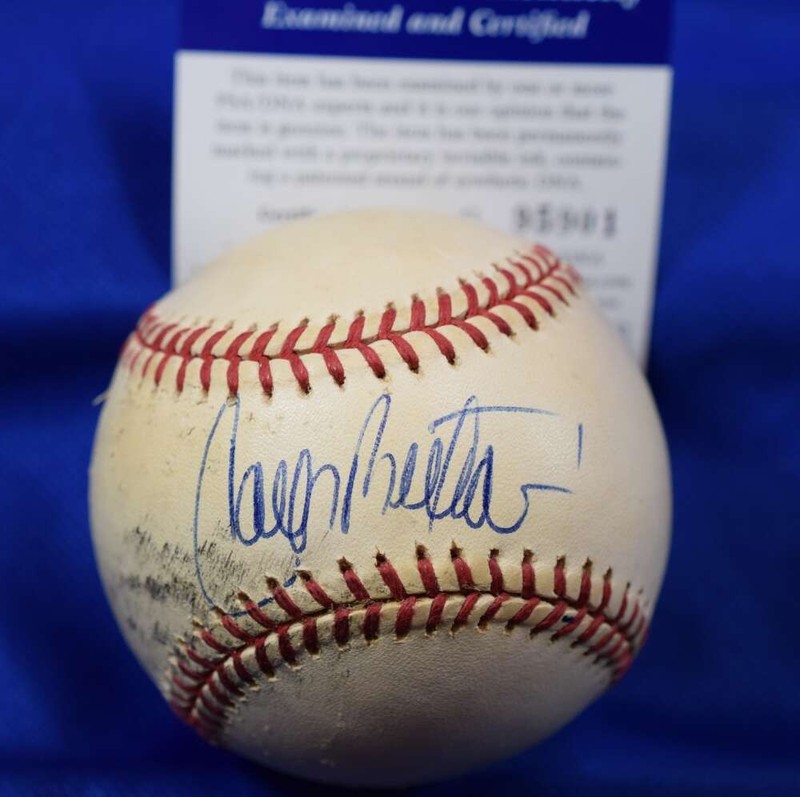 Carlos Beltran PSA DNA Autograph Game Used Major League OML Signed Baseball