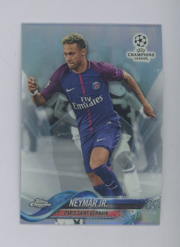 2017 Topps Chrome UEFA Neymar Jr. B Silver Refractor